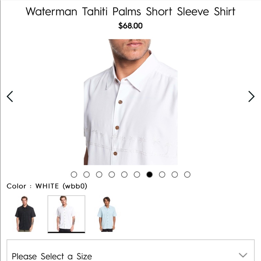 QuickSilver waterman collection shirt